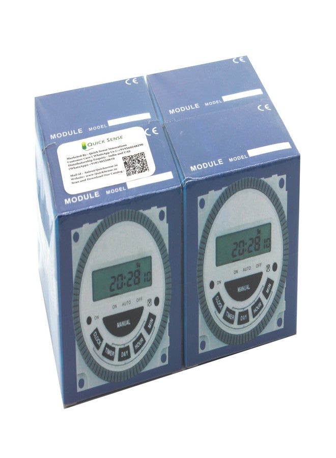 Quick Sense مؤقت رقمي سريع الاستشعار، وحدة تحكم قابلة للبرمجة TM-619-30A، مجموعة من 4 قطع - Image 5